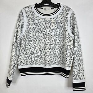 Co + Co By  Coco Rocha  abstract print Jersey knit  Pull over